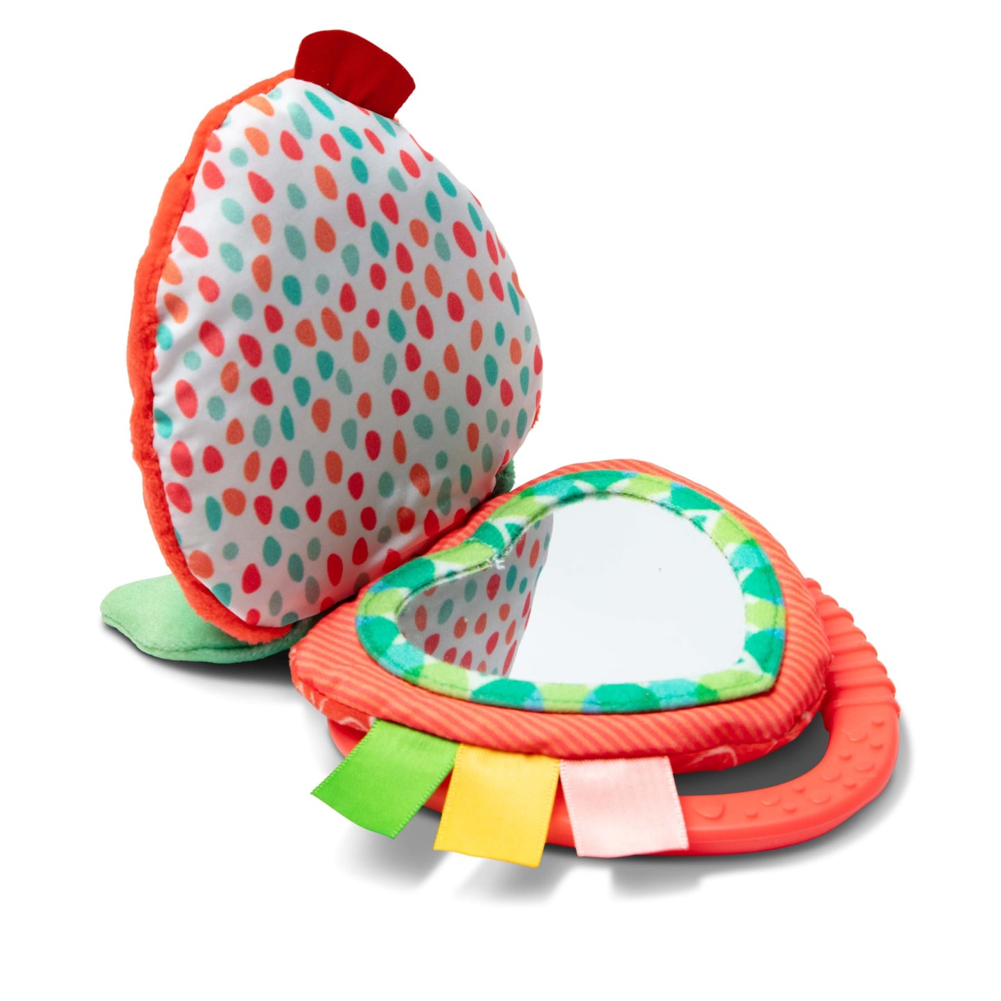 Melissa & Doug Peek-a-Boo Berry Take-Along Toy with Teether, Clip-On Stroller Toy for Baby Ages 12m+