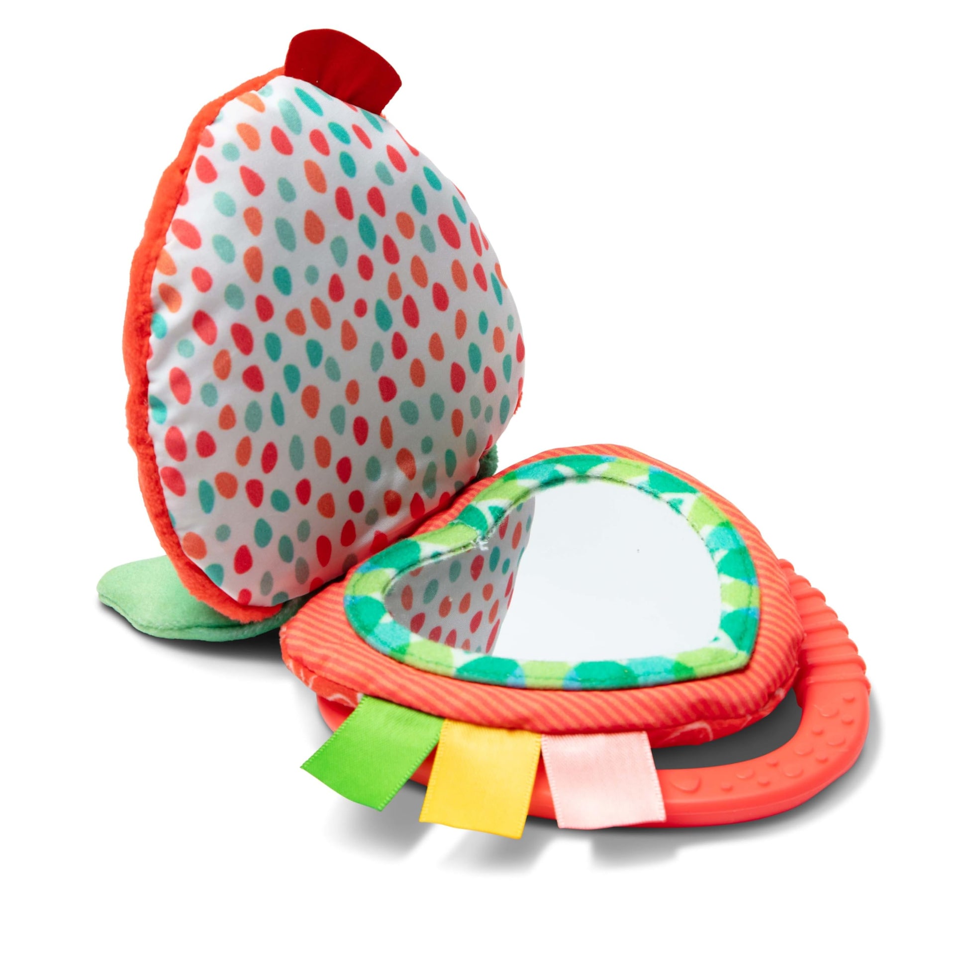 Melissa & Doug Peek-a-Boo Berry Take-Along Toy with Teether, Clip-On Stroller Toy for Baby Ages 12m+