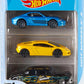 Hot Wheels 3 Car Pack, Multipack of 3 Vehicles, Instant Starter Set, Collection of 1:64 Scale Toy Sports Cars, Rolling Wheels, for Kids 3 Years & Up