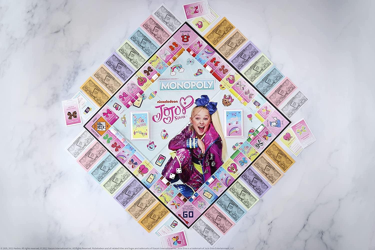 Monopoly JoJo Siwa Edition | Featuring JoJo's Signature Bows & More | Officially Licensed & Collectible JoJo Siwa Game | Great Family Game for All