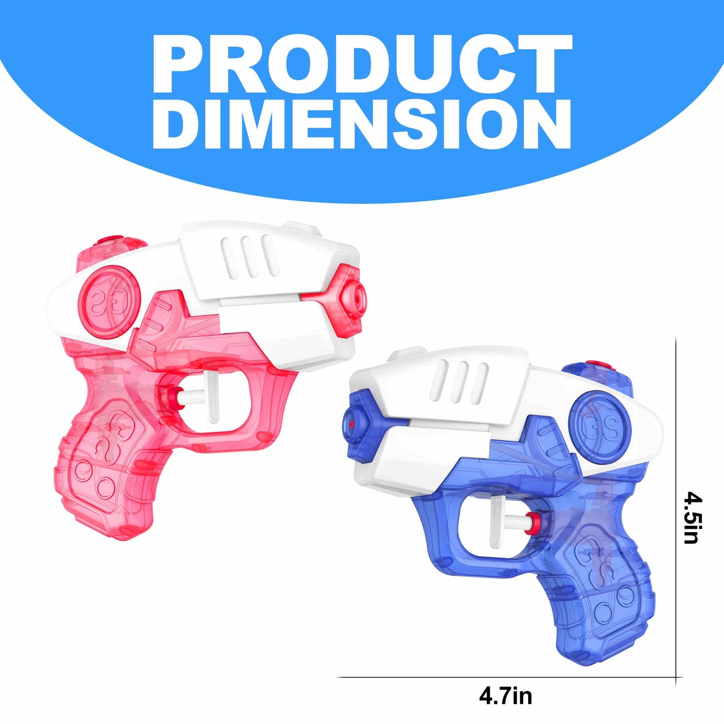 TECKMICO 8-Pack Water Guns for Kids, Squirt Guns Water Blaster Swimming Pool Toys for Boys Girls Age 3-8 Summer Outdoor Games Party Favor