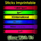 Glow With Us Glow Sticks Bulk Wholesale, 200 6” Industrial Grade Blue Light Sticks+200 Free Glow Bracelets! Bright Color, Glow 12-14 Hrs, Safety Glow
