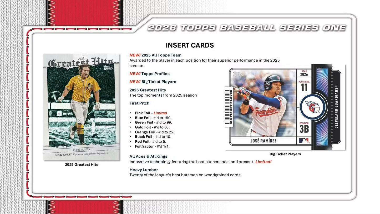 2026 Topps Baseball Series 1 Value Blaster Box