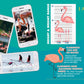 Madd Capp LiL' FLAMINGO 100 Piece Jigsaw Puzzle For Ages 5+ - 4009 - Unique Animal-Shaped Border, Poster Size when completed, Oversized Puzzle Pieces