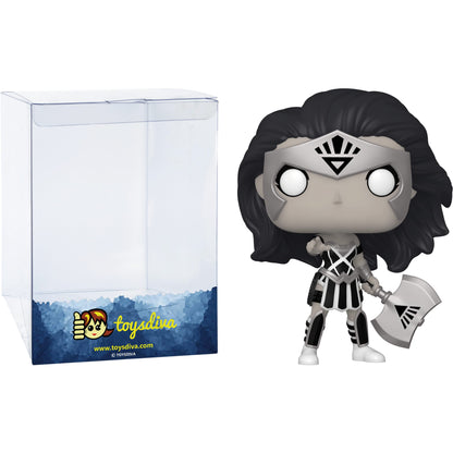 Funko Wonder W o m a n [Black Lantern]: P o p ! Heroes Vinyl Figurine Bundle with 1 Compatible 'ToysDiva' Graphic Protector (393-54977 - B)