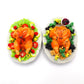 Dollhouse Miniature Roasted Turkey Food Set (2pcs) - Realistic Tiny Food Accessories for Dollhouse Collectibles