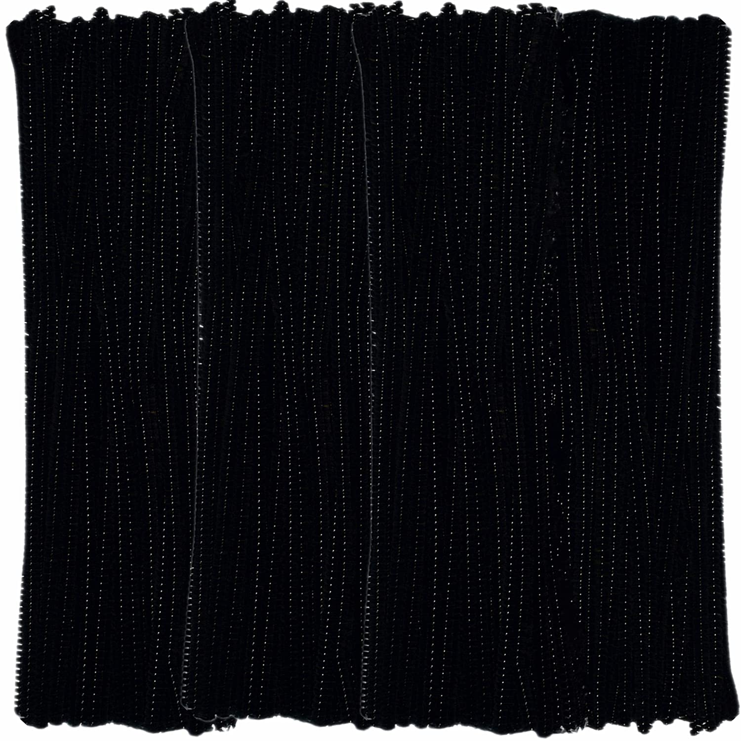 Pipe Cleaners Black Chenille Stems?400 Pack) for Crafts Art Creative Decorations (6 mm x 12 Inch)