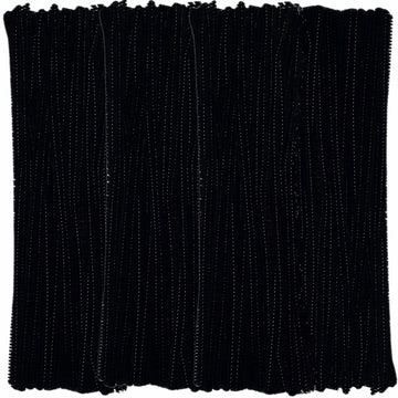 Pipe Cleaners Black Chenille Stems?400 Pack) for Crafts Art Creative Decorations (6 mm x 12 Inch)