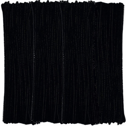 Pipe Cleaners Black Chenille Stems?400 Pack) for Crafts Art Creative Decorations (6 mm x 12 Inch)