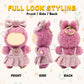 Lukxi Clothes for Lububu(NO Doll), Bowknot & Dress Set with Heart Badge, Cute Clothes for Dress up Unique Style, Stylish Clothes for Doll, Gifts
