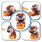 Beyoung Funny Parent Child Games Beware & Don't Wake The Dog Toys, Board Games & Electronic Pet Toys, Bad Dog Gnaw Bones(ABS)