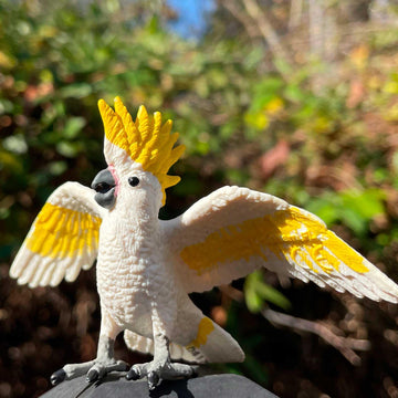Safari Ltd. Cockatoo Figurine - Lifelike 3.75" Plastic Bird Figure - Educational Toy for Boys, Girls, and Kids Ages 3+