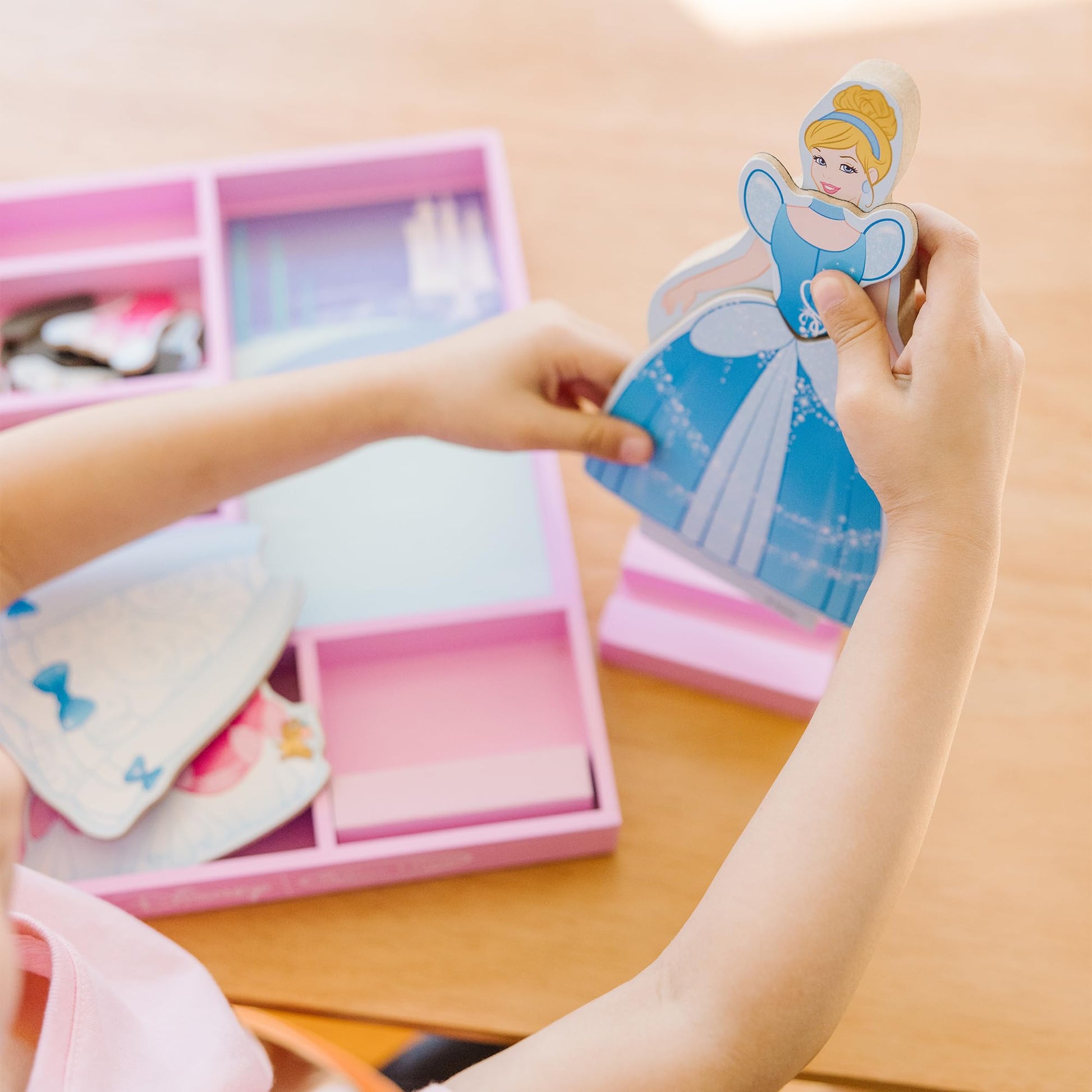 Melissa & Doug Disney Cinderella Magnetic Dress-Up Wooden Doll Pretend Play Set (30+ pcs)