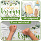 Baby Brewing Shower Decorations-3pcs A Baby is Brewing Tablecloth, Beer Feeding Bottle Baby Shower Table Covers for Boys Girls Baby Shower Party