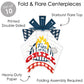 Big Dot of Happiness Fire Up the Grill - Table Decorations - Summer BBQ Picnic Party Fold and Flare Centerpieces - 10 Count