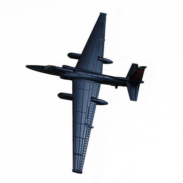 LATUROP Us Air Force High-Altitude Reconnaissance Aircraft U-2R 1/144 Scale Simulation Model, U-2S Dragon Lady, Military Aircraft, Metal Diecast