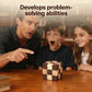 MAGIKON Brain Teaser Cube Puzzle Toy, Square Snake Cube Wooden