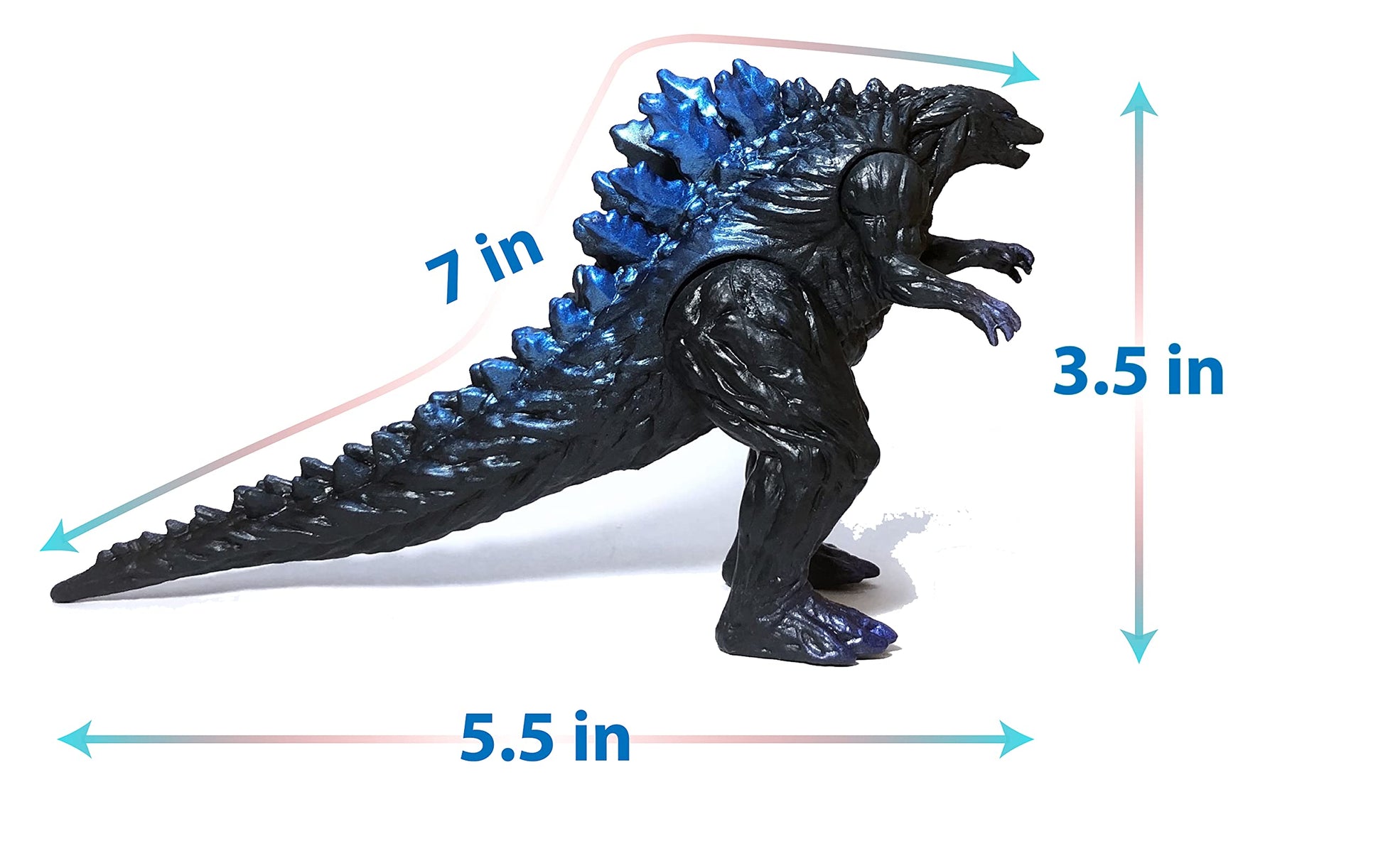 EZFun Set of 8 Godzilla Toys Movable Joint Birthday Kids 2019 Action Figures King of the Monsters Burning Heisei Mecha Ghidorah Pack Plastic Mini