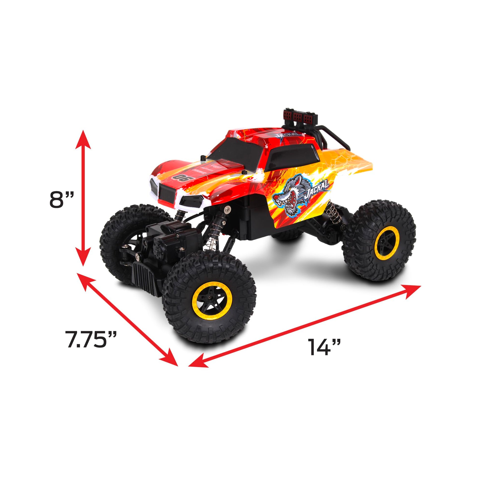 NKOK Mean Machines Jackal Rock Crawler; High Flex Suspension System; 4x4 Powerhouse; Dominate Any Terrain