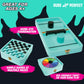 Dude Perfect Sling Puck & Checkers Game Set: Fast-Paced Action for Kids and Adults, Perfect for Family Game Nights, Parties, and Gifts, Ages 4+