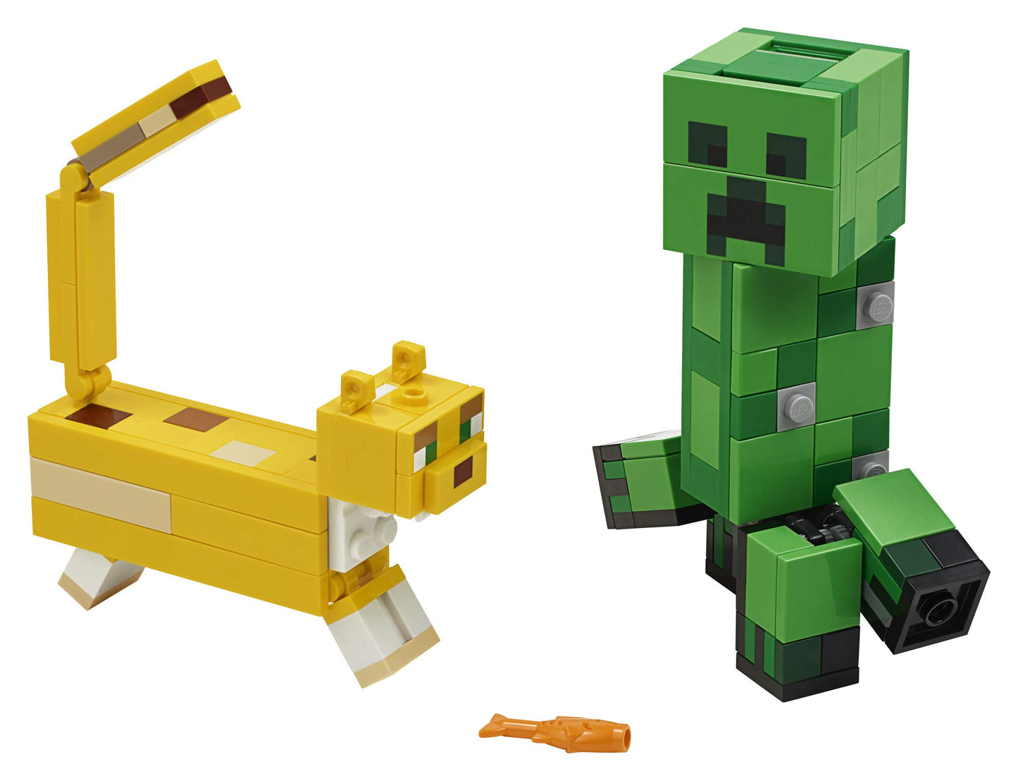 LEGO Minecraft Creeper BigFig and Ocelot Characters 21156 Buildable Toy Minecraft Figure Gift Set for Play and Decoration, New 2020 (184 Pieces)