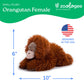 The Petting Zoo Female Orangutan Stuffed Animal Plushie, Gifts for Kids, Earth Keeperz Rainforest Animals, Zoologee Orange Female Orangutan Plush Toy