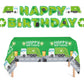 Oojami 3 Pack Table Cover Garbage Truck Theme Tablecloth Large Size 108" x 54" Includes 1 Happy Birthday Banner