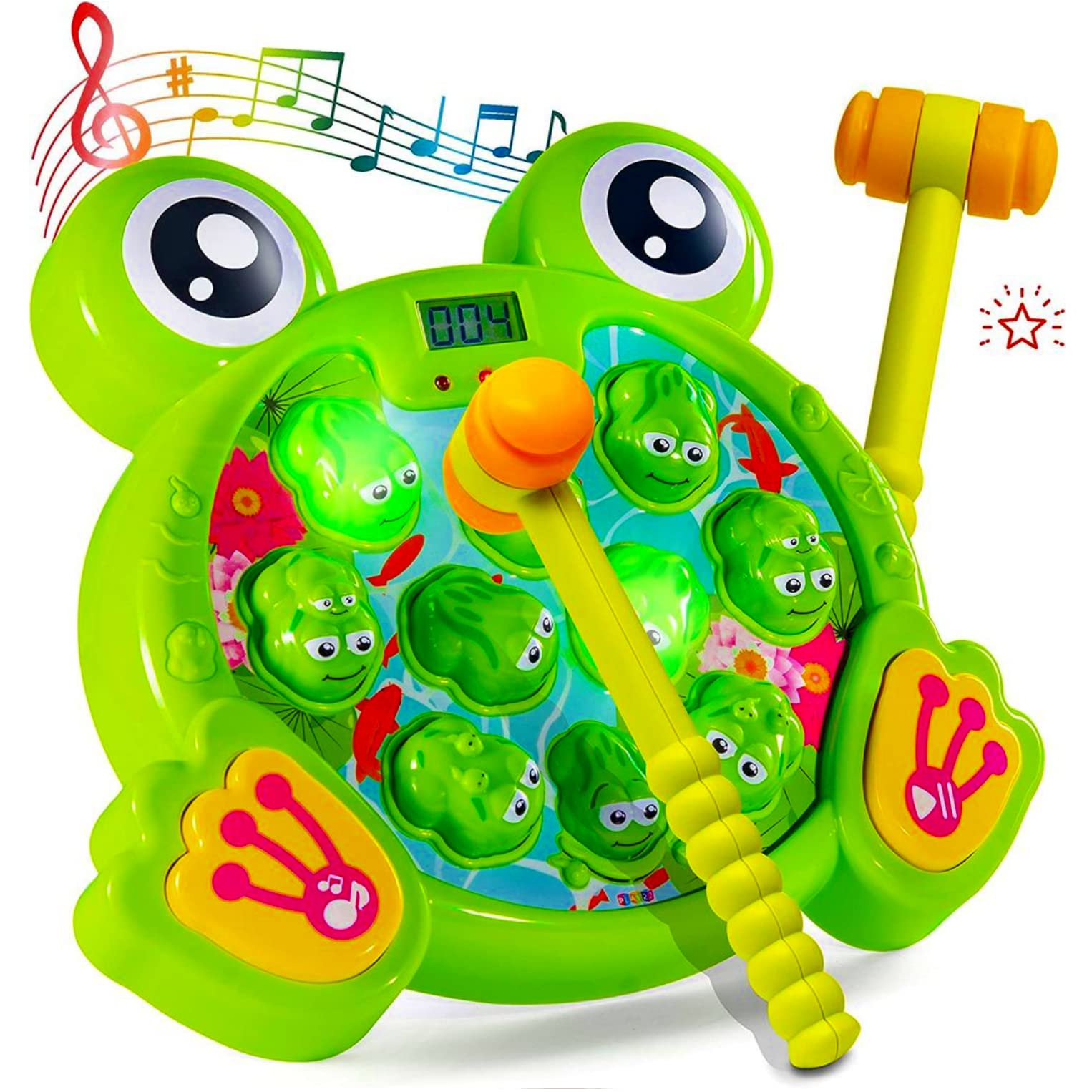Play22 Toys for 2 3 4 5 Year Old - Toddler Toys Age 2-4, Whack A Frog Game, Baby Toy Gifts for Early Developmental Learning, Birthday Gift for Toddler