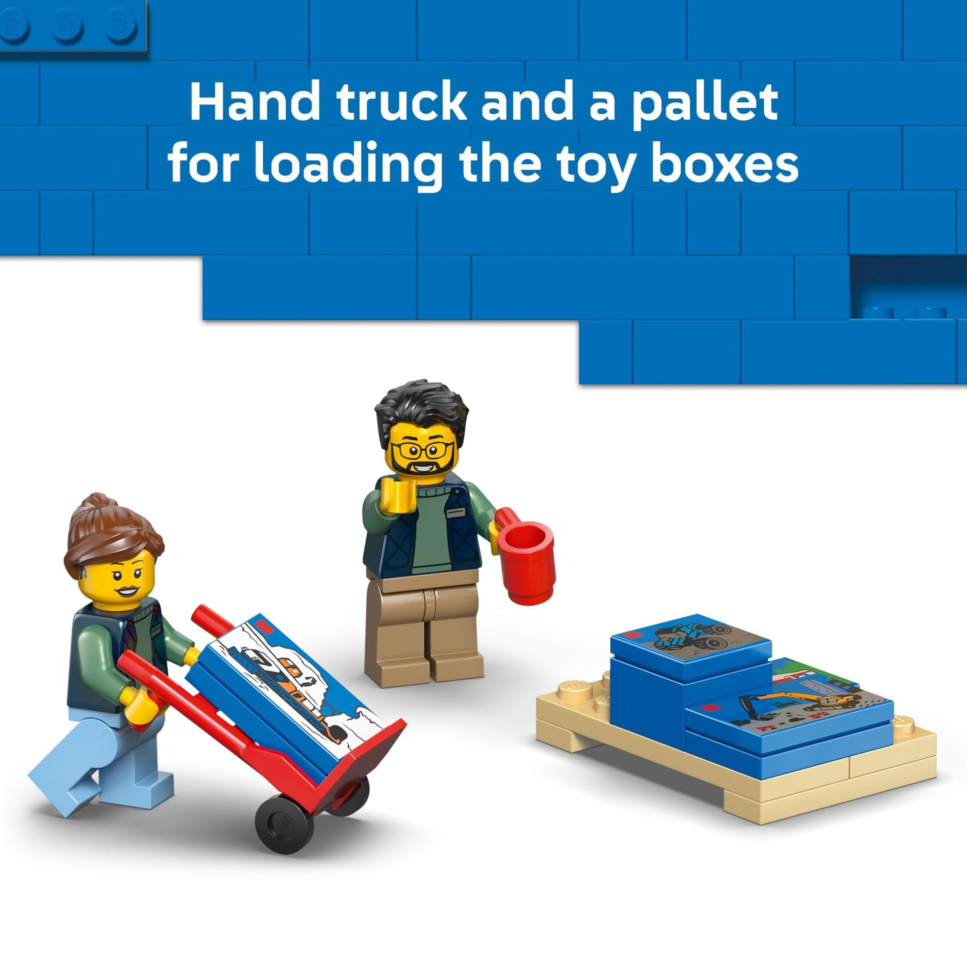 LEGO City: The Van Building Toy for Kids - Pretend Play Set for Boys & Girls, Ages 6+ - Delivery Van Toy W/2 Minifigures & 4 Mini Box Elements - Gift