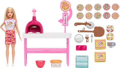 Barbie Careers Pizza Shop Doll, Playset, and Accessories