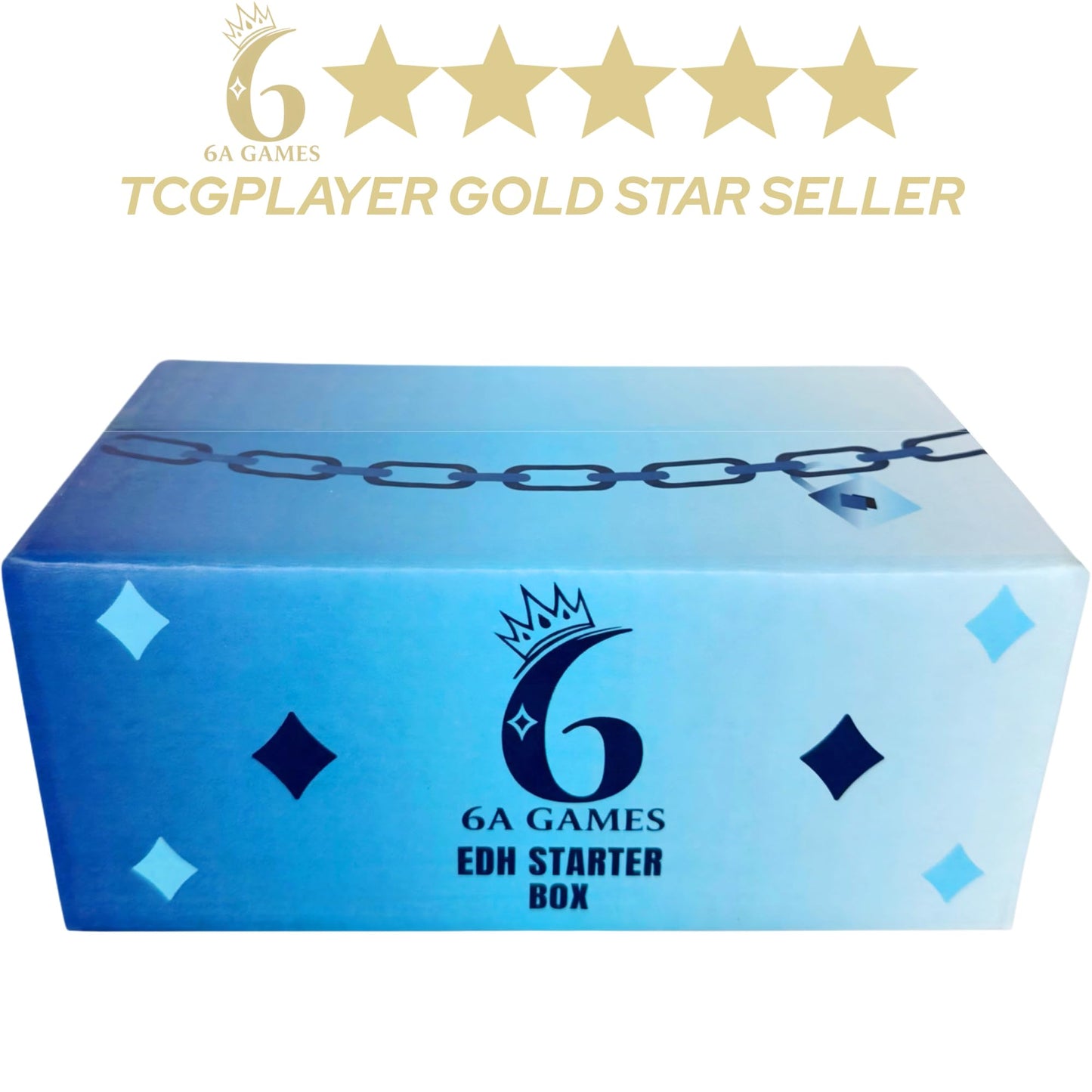 6AGames MTG Starter Collection Commander Booster Box: 500+ EDH TCG Cards with Bonus 30-Card Foil Pack Plus Rares and Mythics - Compatible with Magic