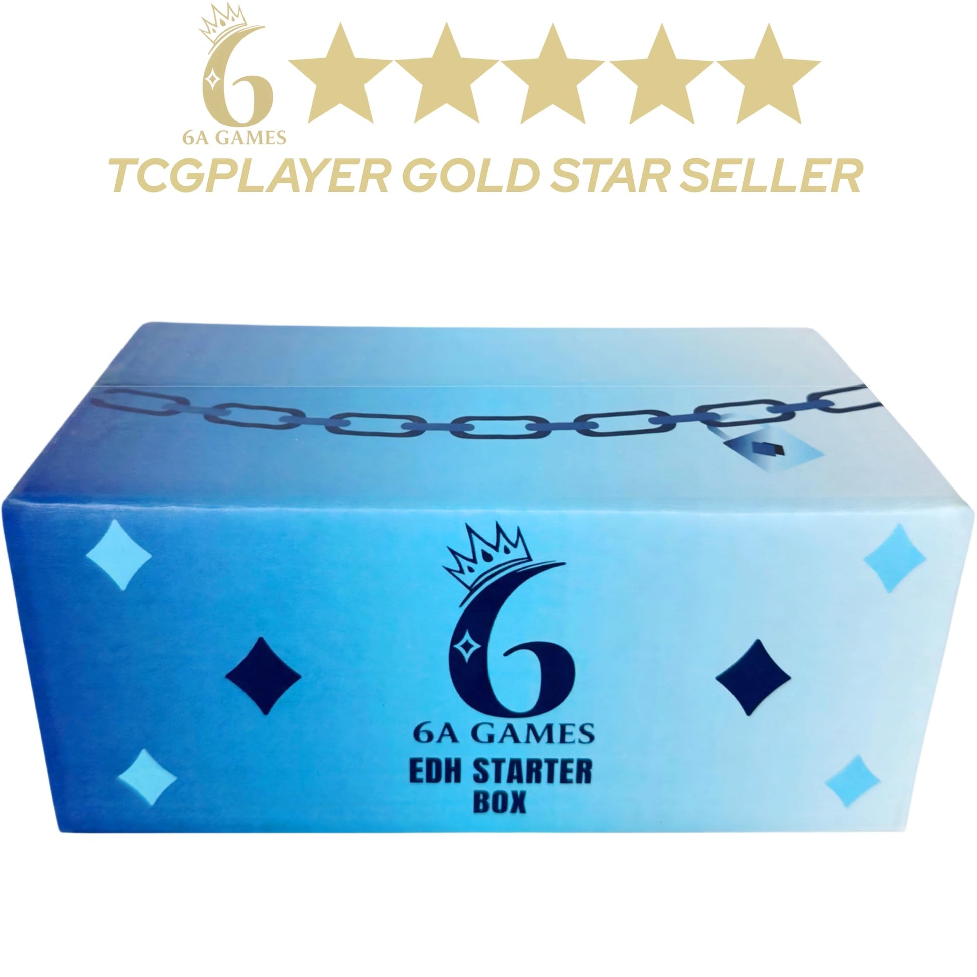 6AGames MTG Starter Collection Commander Booster Box: 500+ EDH TCG Cards with Bonus 30-Card Foil Pack Plus Rares and Mythics - Compatible with Magic