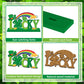 St Patricks Day Table Decorations Wooden Centerpieces,11.8x 6.5inch Green Saint Patricks Day Table Decorations Lucky Shamrock Style St Patricks Day