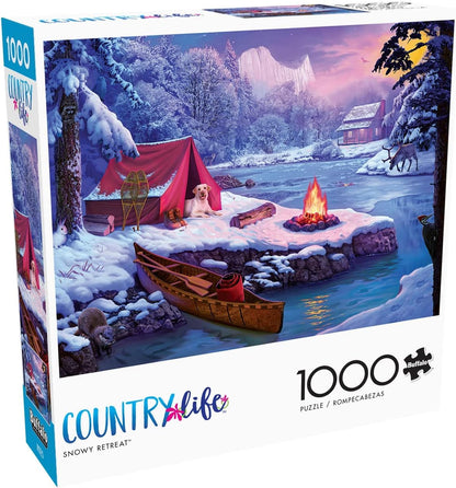 Buffalo Games - Snowy Retreat - 1000 Piece Jigsaw Puzzle for Adults