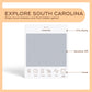 Reach International Outfitters South Carolina Adventure Bucket List - 50 Scratch-Off Cards for Outdoor Activities, Tourist Attractions, and Road Trips