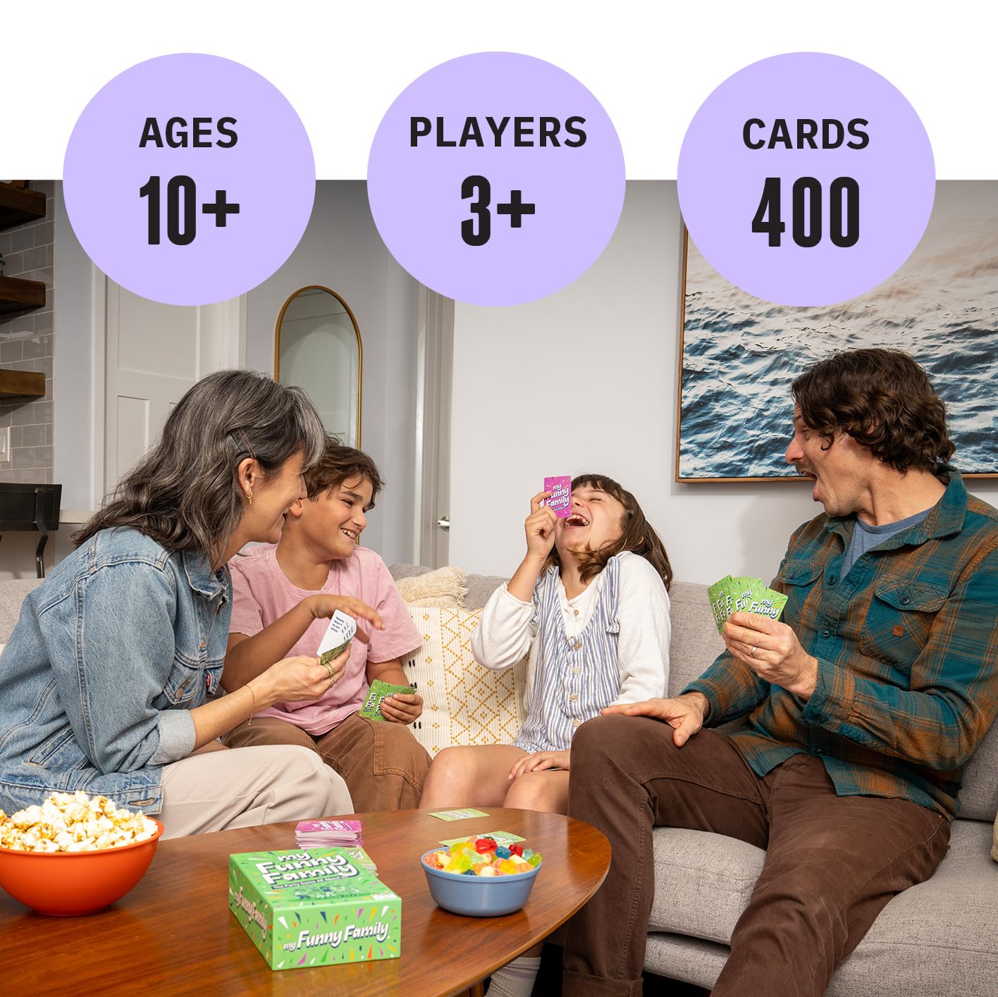 My Funny Family | Easy to Learn + Family Friendly Card Game | Ages 10+