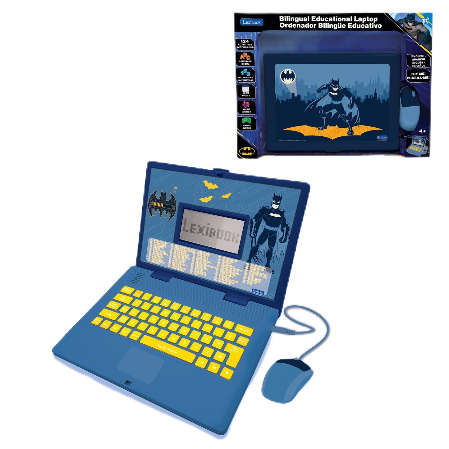 Lexibook, Batman Educational Laptop for Kids, JC598BATi2