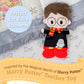 Kids Preferred Harry Potter Security Blanket Lovey Teether Toys for Newborn Baby Boys and Girls 10 inches