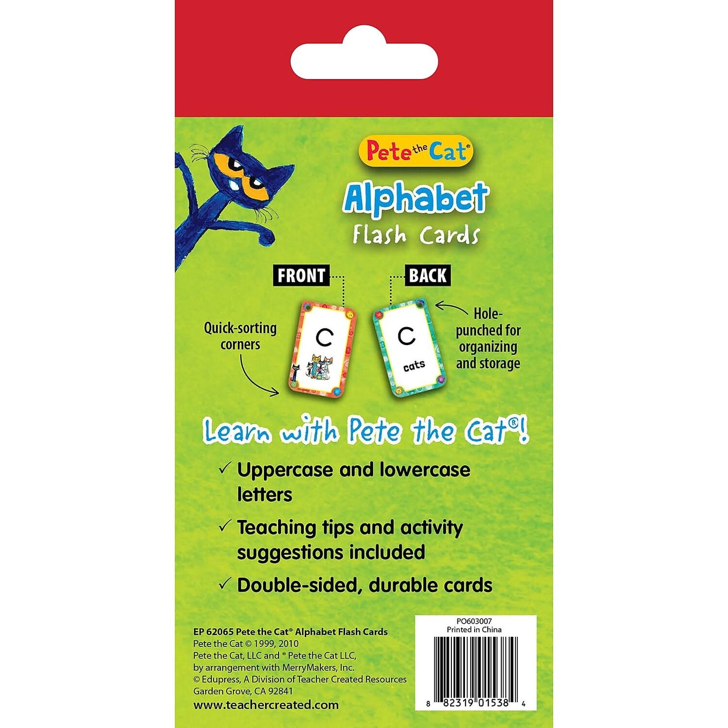 Pete The Cat® Alphabet Flash Cards (EP62065)