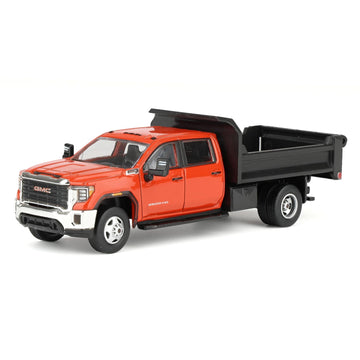 1/64 2022 GMC Sierra 3500HD with Dump Bed Cardinal Red Diecast Exclusive 51563-B