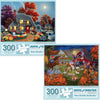 Bits and Pieces - Value Set of Two (2) 300 Piece Jigsaw Puzzles for Adults - Each Puzzle Measures 18" x 24" - 300 pc Large Piece Halloween Jigsaws by