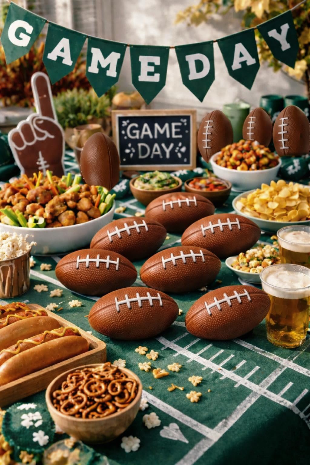 GiftExpress 6-Pack 6" Foam Football Stress Balls, Sport Balls, Decoration Party Favor, Football Themed Party Supplies