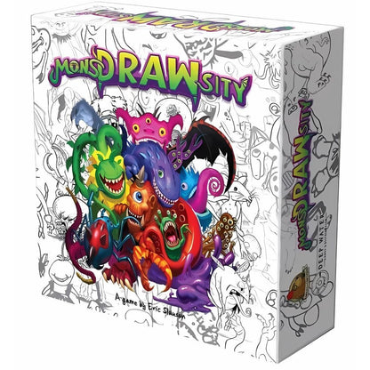 Deep Water Games MonsDRAWsity, Drawing Party Game Based on Verbal Description, Take Turns Describing & Drawing a Bizarre Monster - Be The Player Whose