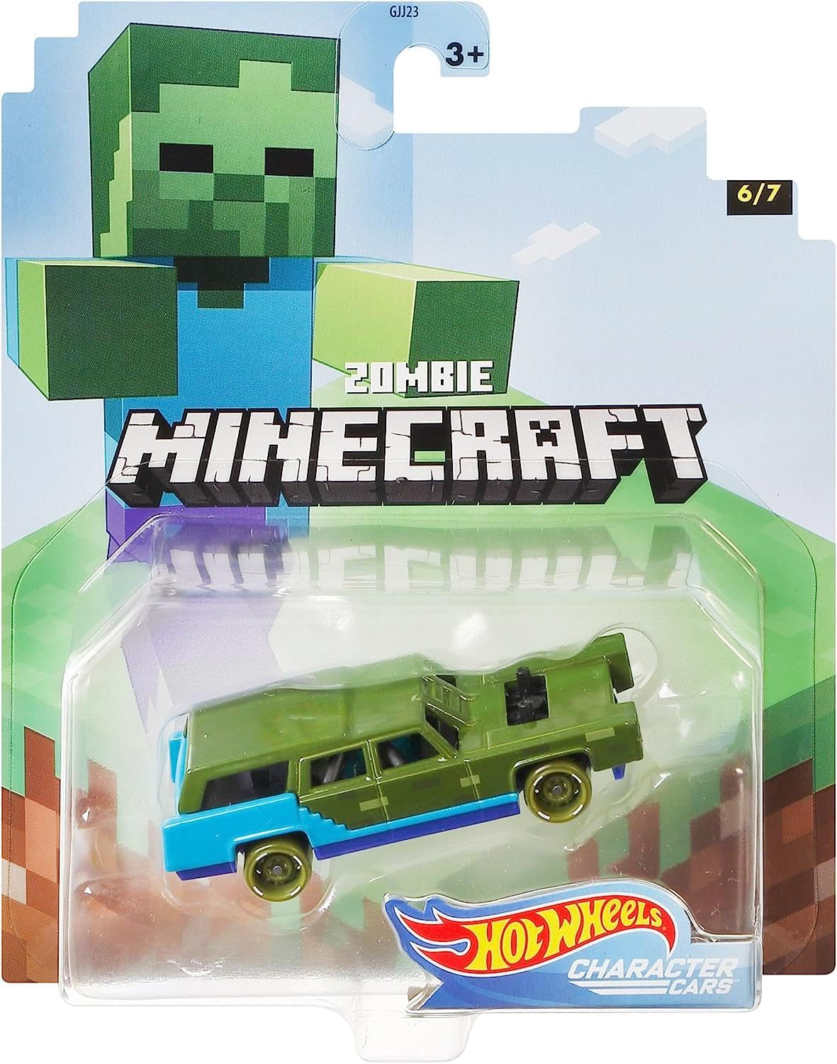Hot Wheels 2020 Minecraft Gaming Character Cars -Zombie Vehicle(6/7)