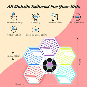 Yeaye Montessori Toys for Kids - 3 Fun Modes with 8 Level Challenges,Improved Hand Eye Coordination, Dynamic Memory, and Concentration, Screen