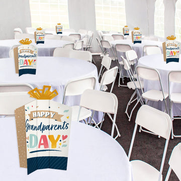 Big Dot of Happiness Happy Grandparents Day - Table Decorations - Grandma and Grandpa Party Fold and Flare Centerpieces - 10 Count