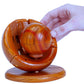 CHH 6140 4.5 Inch Wooden Baseball and Glove 3D Puzzle, Dark Wood Finish
