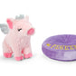 American Girl WellieWishers 14.5-inch Doll Pegeen the Pig Pet with Wings and Crown plus Pillow Bed, For Ages 4+