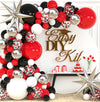 ALL-IN-1 Red Black and White Balloon Arch Kit for Red and Black Birthday Party Decorations - Reds and Blacks Balloons for White Black and Red Balloon