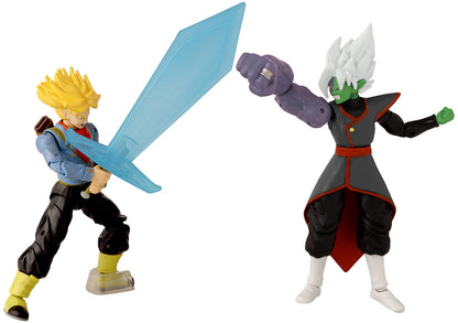 Dragon Stars Series - Dragon Ball Super - Future Trunks Vs. Fusion Zamasu, 6.5" Action Figure Battle Pack